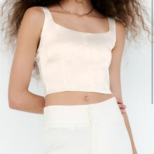 Zara Satin Tank Top - size medium